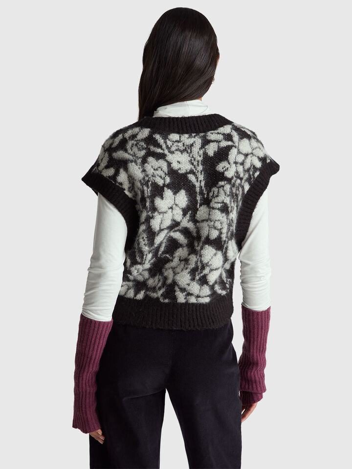 S/L V NECK SWEATER Damen image number 2